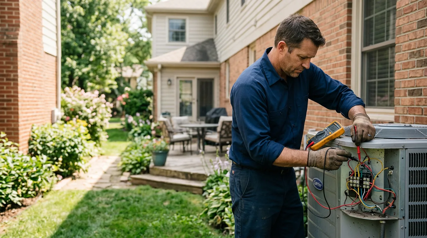 HVAC technician working near Hillsboro, OR